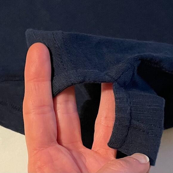 New 14th & Union Nordstrom Navy Blue Short Sleeve Cotton Polo Shirt Size XL - Picture 5 of 10